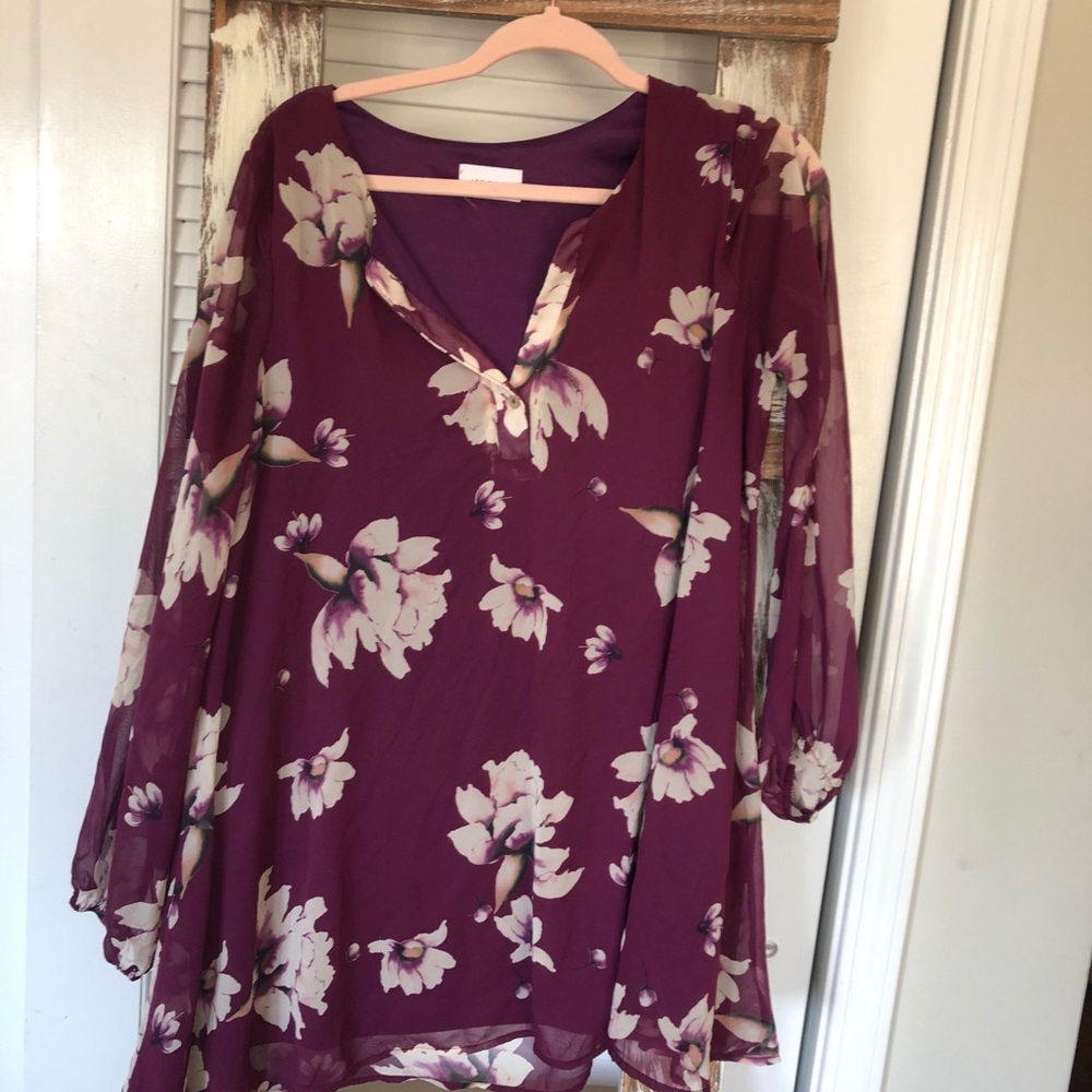 Purple flowey dress